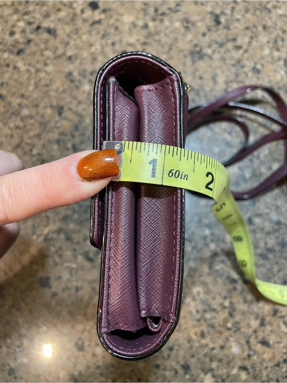 Kate Spade New York Laurel Way Winni Chocolate Cherry Crossbody Wallet Bag